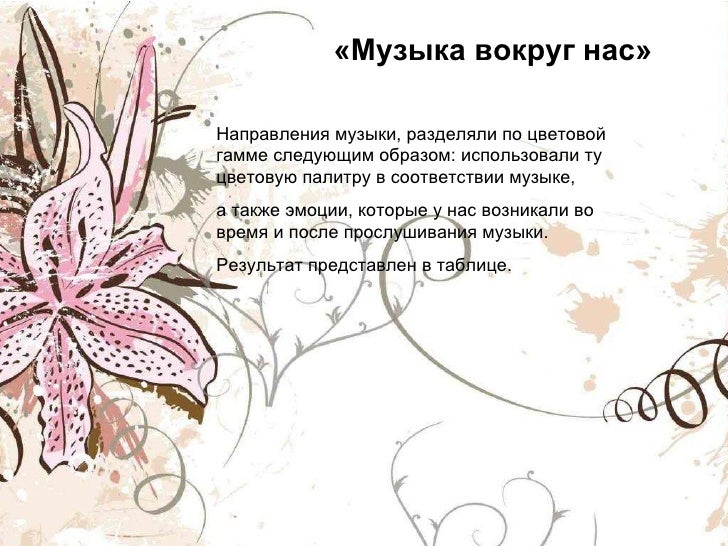 Реферат: Музыка вокруг нас Реферат: Музыка вокруг нас